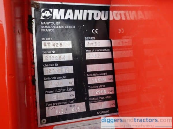 Manitou BT420 Buggiscopic Telehandler