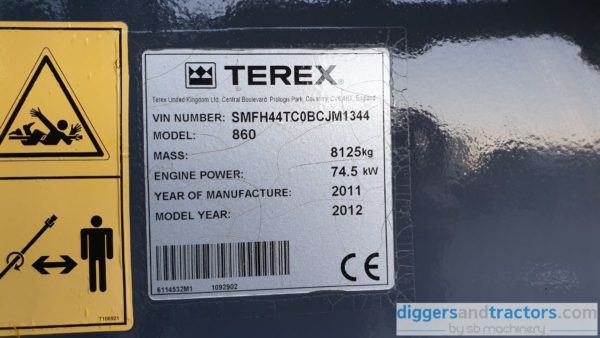 Terex 860 SX Backhoe Loader
