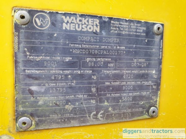 Wacker Neuson 9001 Dumper