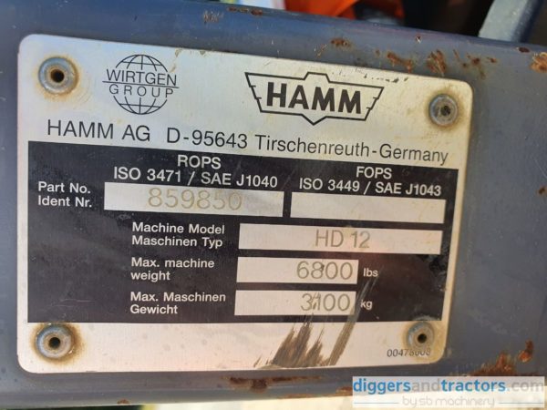 Hamm HD20 Roller